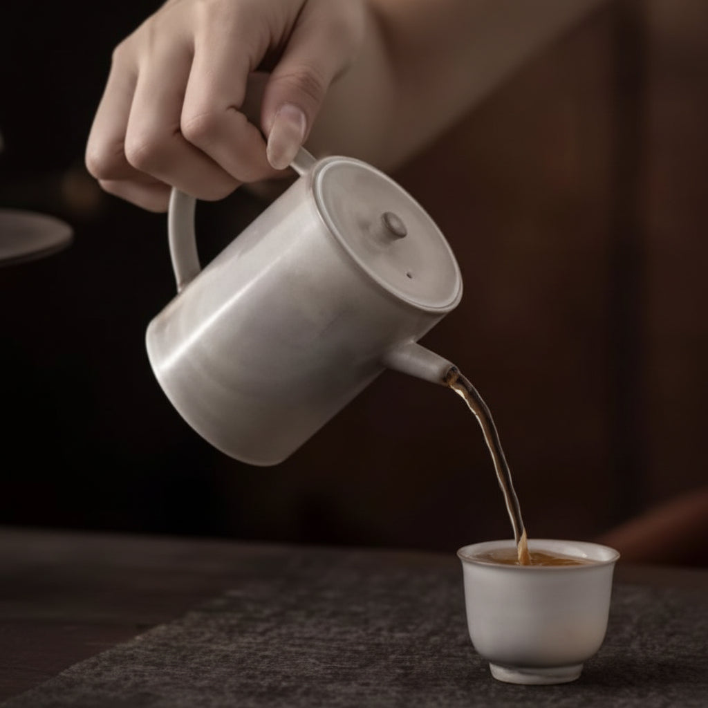 THÉIÈRE CÉRAMIQUE BLANCHE