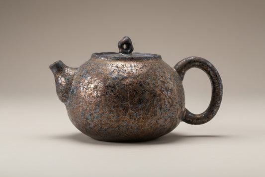 THÉIÈRE EN CÉRAMIQUE VINTAGE NOIRE