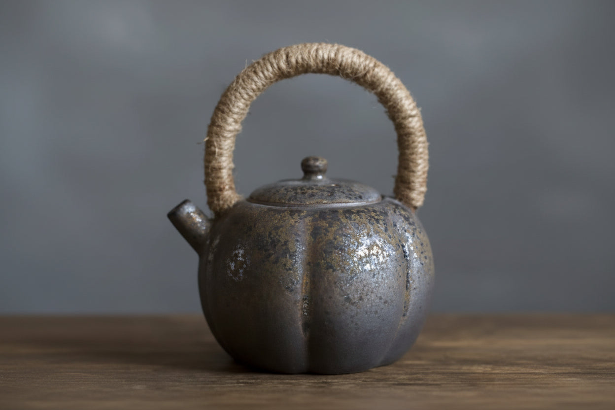 THÉIÈRE CÉRAMIQUE CHINOISE   CITROUILLE