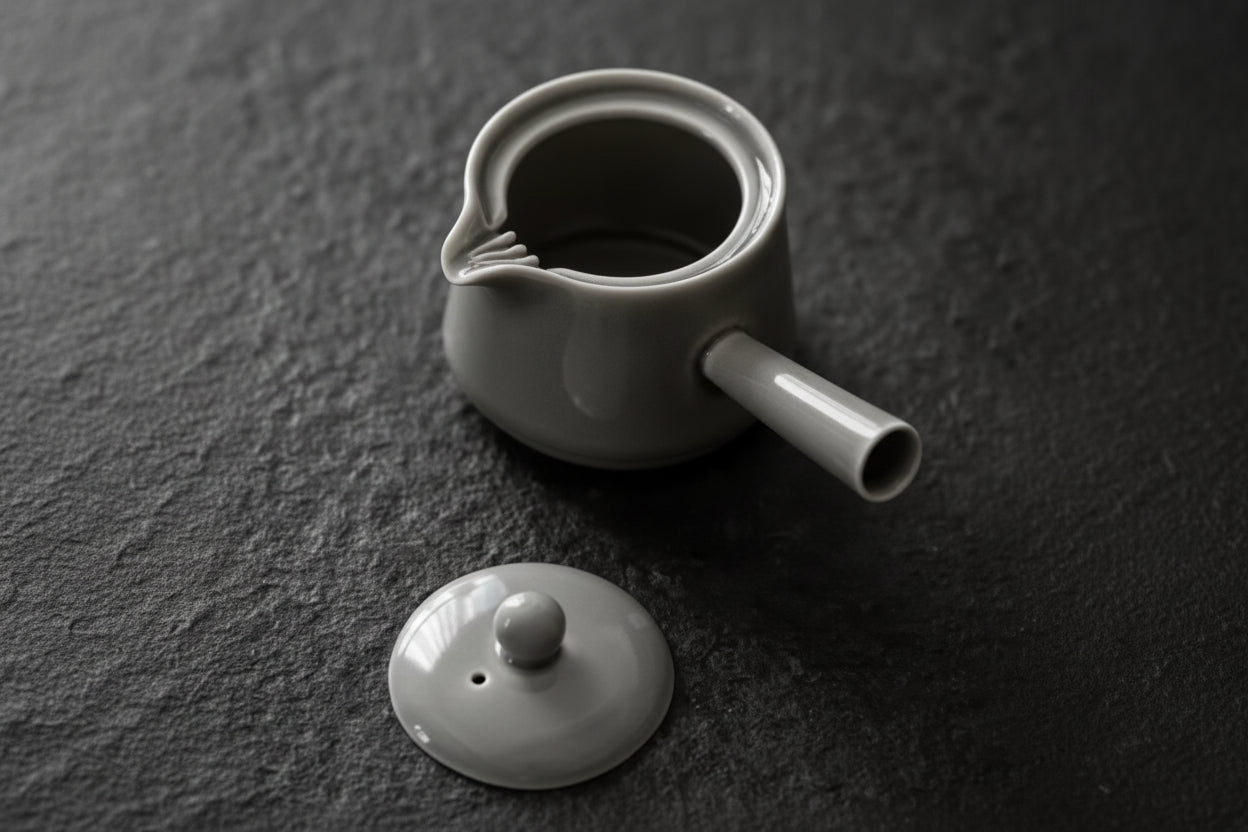 THÉIÈRE CÉRAMIQUE AVEC MANCHE CREUX