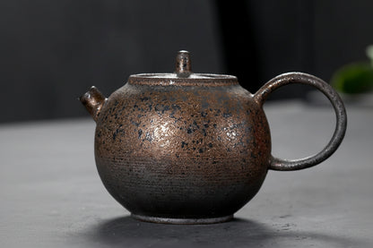 THÉIÈRE CÉRAMIQUE VINTAGE  FAITE À LA MAIN