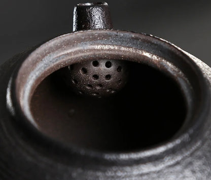 THÉIÈRE CÉRAMIQUE VINTAGE  FAITE À LA MAIN