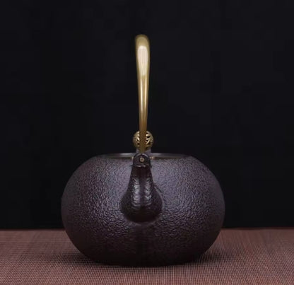 THÉIÈRE EN FONTE CHINOISE  ANCIENNE