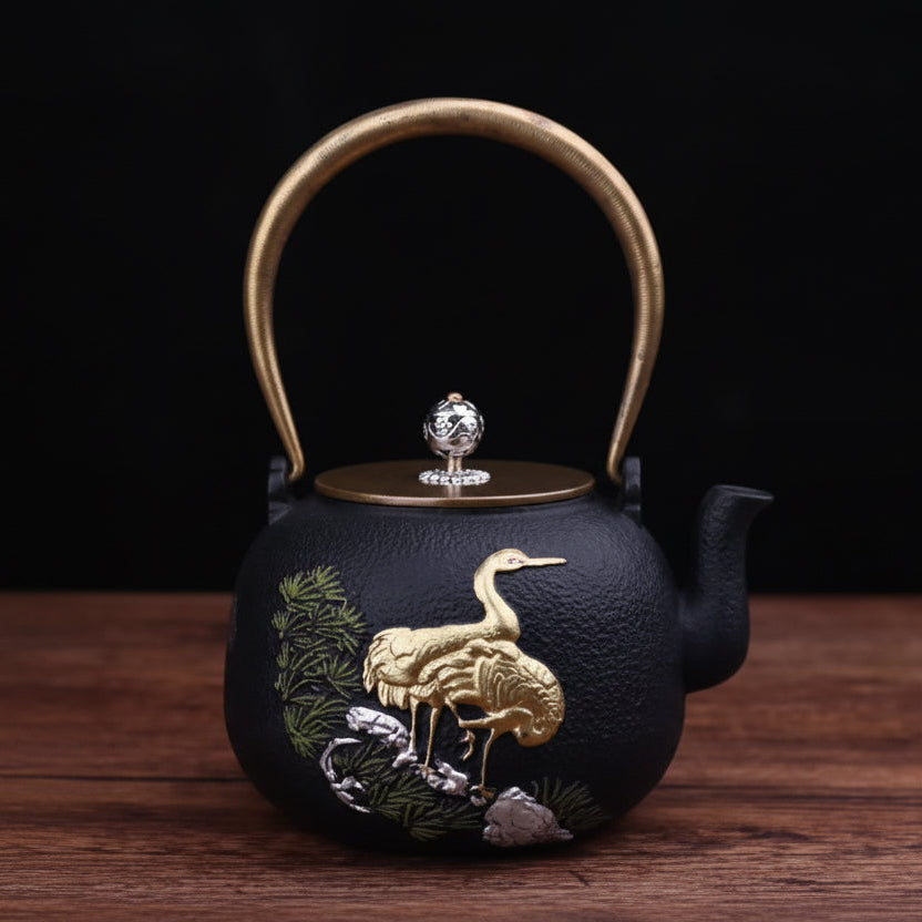 THÉIÈRE EN FONTE  NOIRE DE QUALITÉ