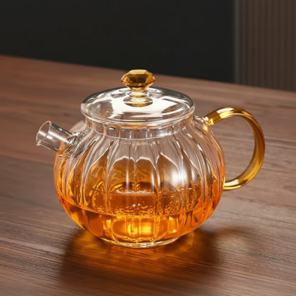 THÉIÈRE EN VERRE RONDE EN BOROSILICATE