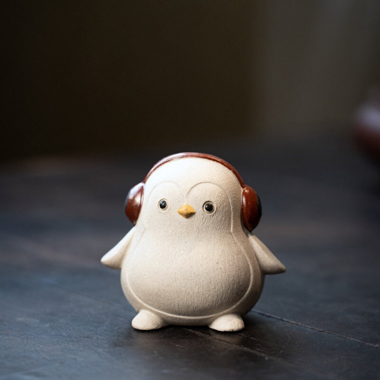 Mascotte de Thé Cochon Bonheur en Argile