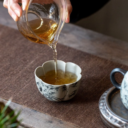 Tasse à thé céramique 100ml Bleue