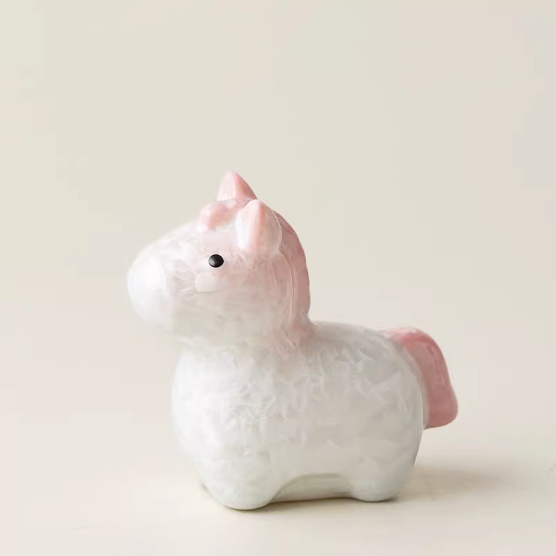 Mascottes de thé cristaline  cheval