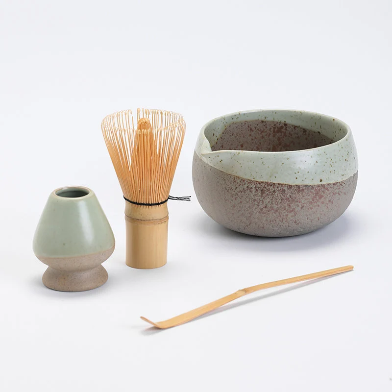 Set Matcha 550ml Bol Verre Borosilicate Naturel