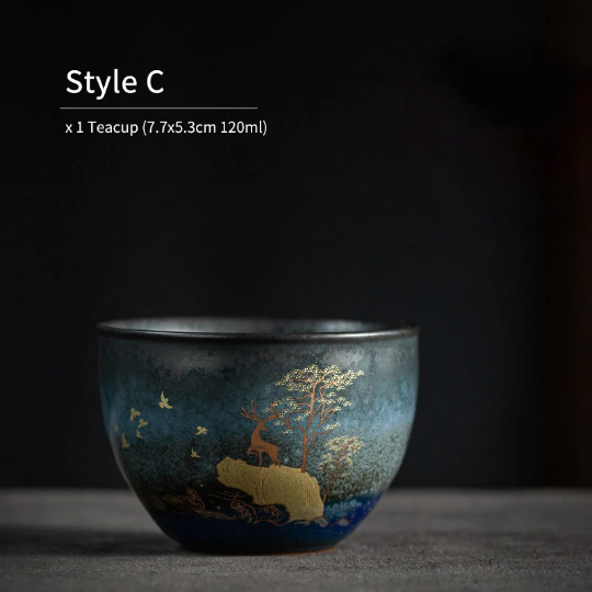 Tasse à thé céramique 120ml Brillante