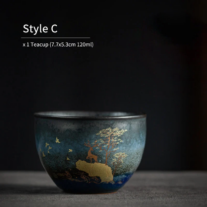 Tasse à thé céramique 120ml Brillante
