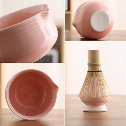 Set Matcha 500ml Glaçure Lisse Intérieur Émaillé
