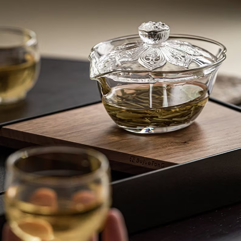 Gaiwan 150ml verre décoré