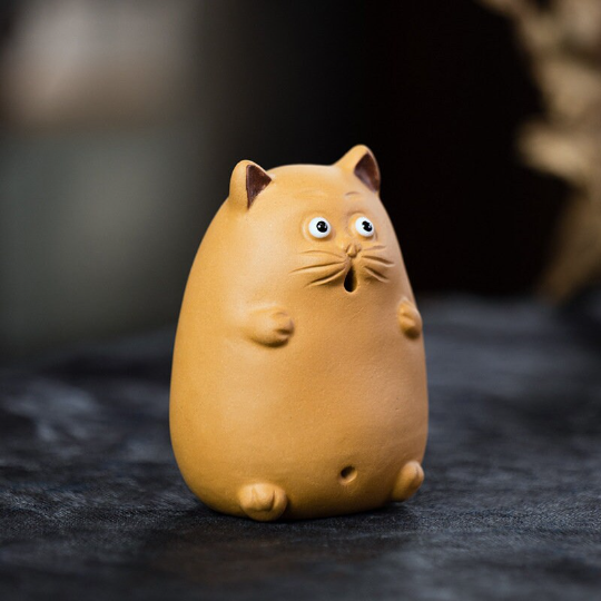 Mascotte de Thé Bambou en Céramique
