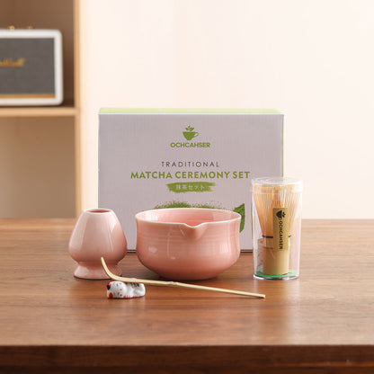 Set Matcha 500ml Glaçure Lisse Intérieur Émaillé