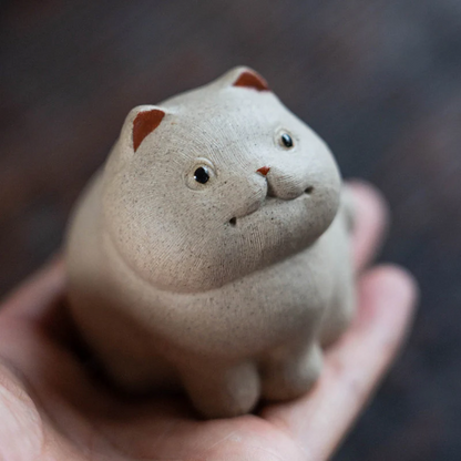 Mascotte de Thé Rhinocéros en Céramique