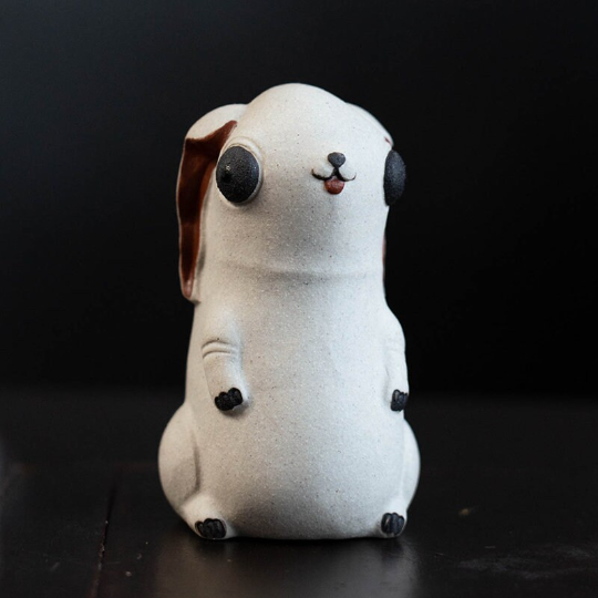 Mascotte de Thé Moine Zen en Céramique