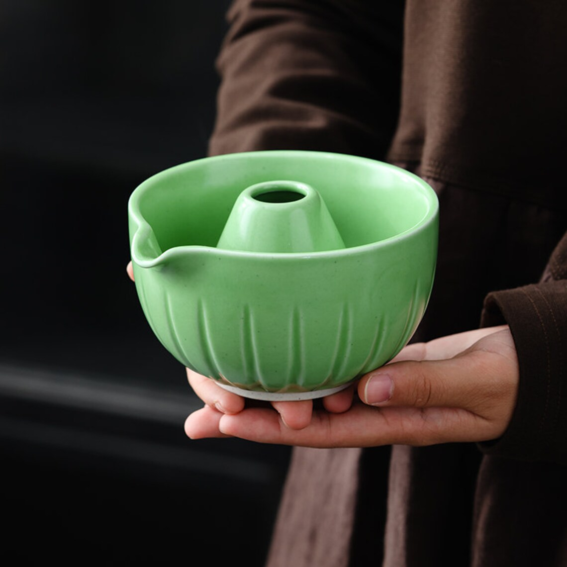 Set de matcha 450ml trois couleurs fleuré