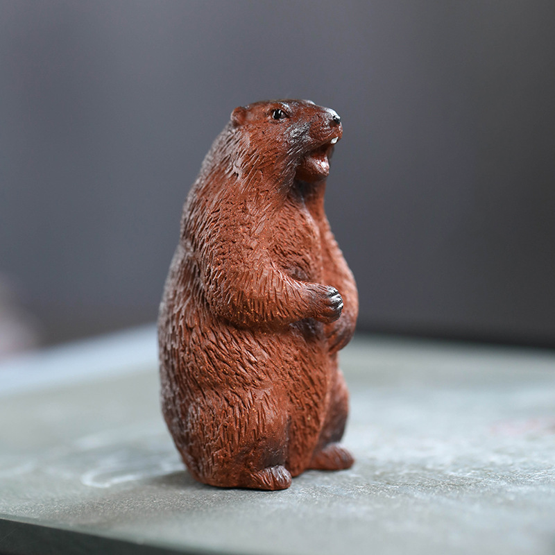 Mascotte de Thé Singe Jade en Zisha