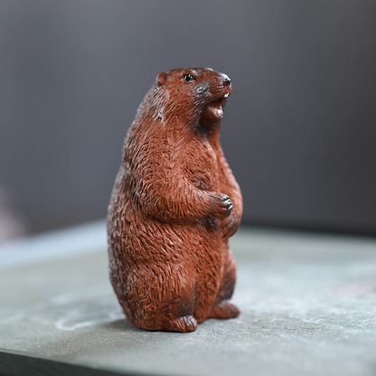 Mascotte de Thé Singe Jade en Zisha