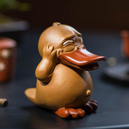 Mascotte de Thé Chèvre en Céramique