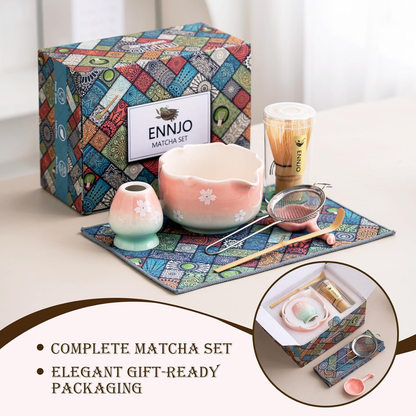 Set Matcha 500ml Sakura Dégradé Rose Zen Japonais