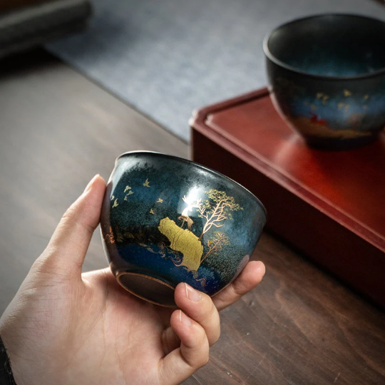 Tasse à thé céramique 120ml Brillante