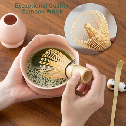 Set Matcha 500ml Glaçure Lisse Intérieur Émaillé