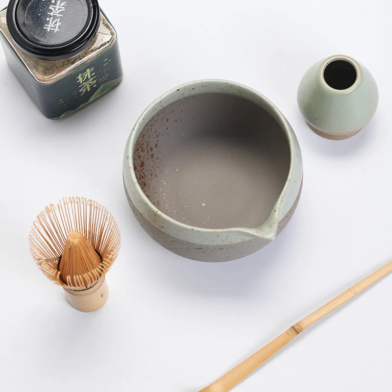 Set Matcha 550ml Bol Verre Borosilicate Naturel
