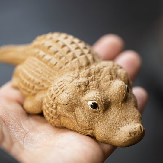 Mascotte de Thé Chien en Argile
