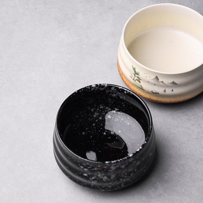 Set Matcha 500ml Fouet Tamis Inox Chashaku