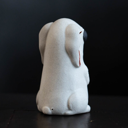 Mascotte de Thé Moine Zen en Céramique