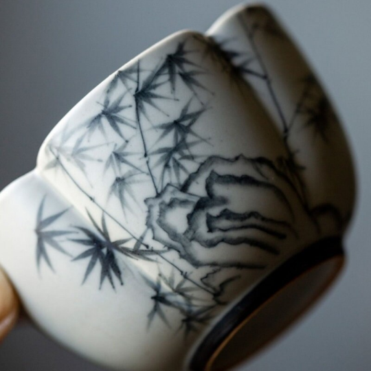 Tasse à thé céramique 100ml Bleue