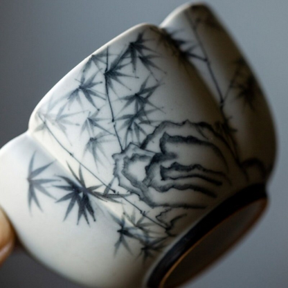 Tasse à thé céramique 100ml Bleue