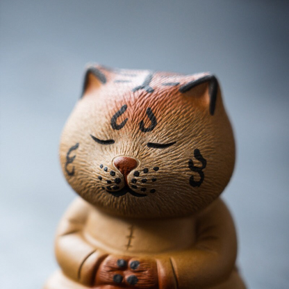 Mascotte de Thé Tigre Rugissant en Argile