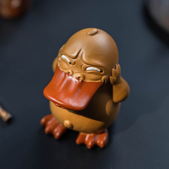 Mascotte de Thé Chèvre en Céramique