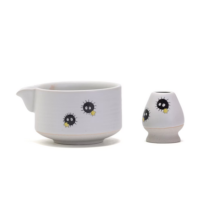 Set Matcha 450ml Bol Floral Glaçure Dégradé