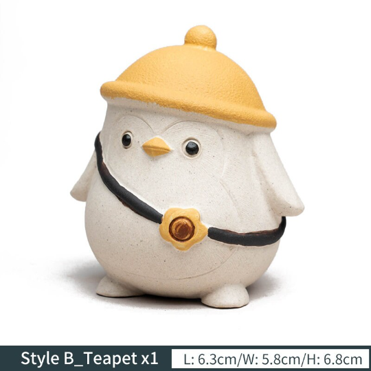 Mascotte de Thé Cochon Bonheur en Argile