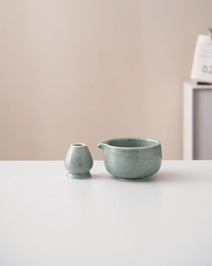 Set de Matcha cristaline bleu 450ml