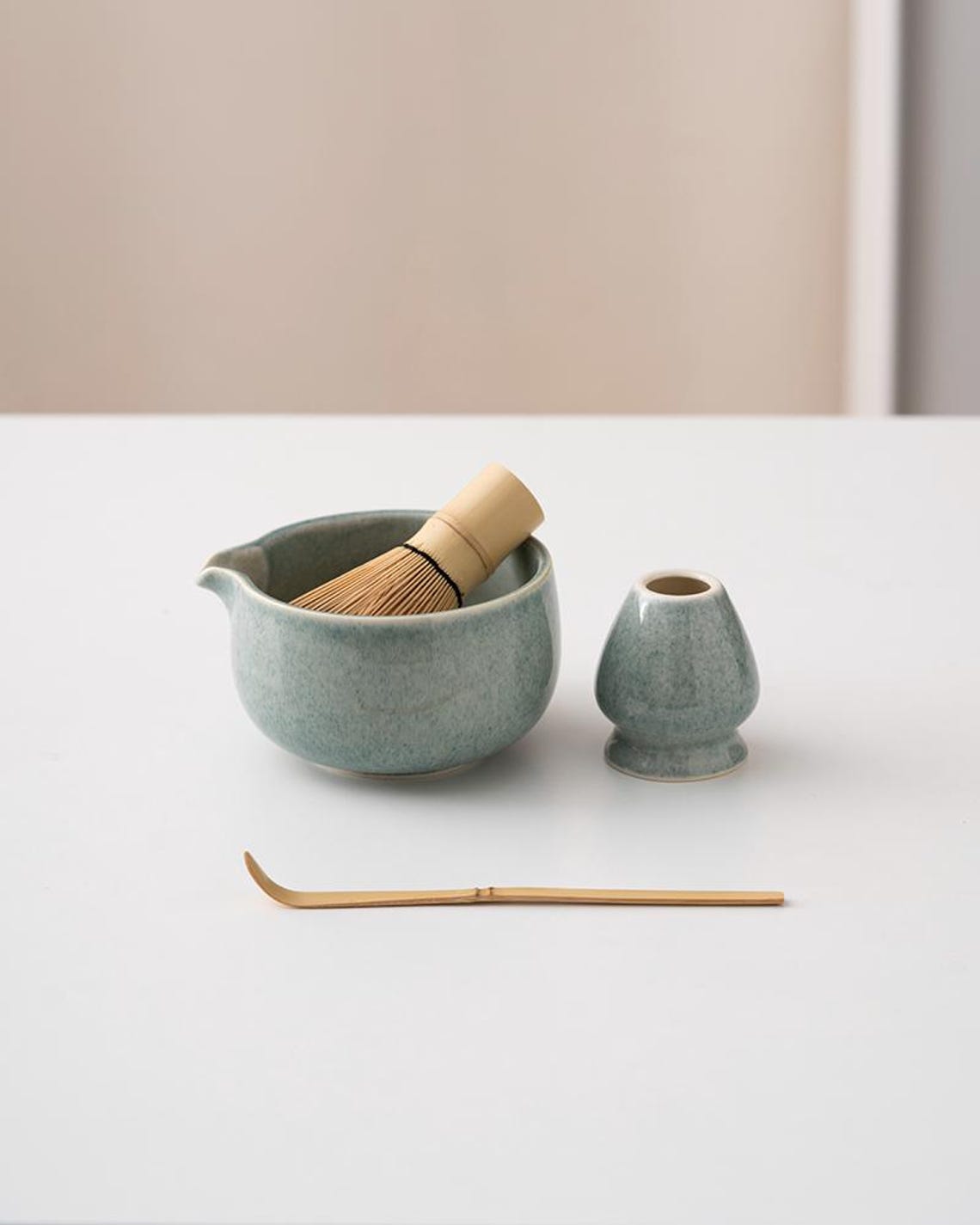 Set de Matcha cristaline bleu 450ml