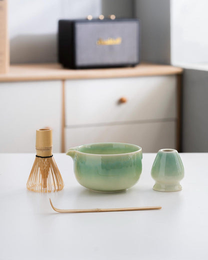 Set de Matcha bleu-vert 450ml