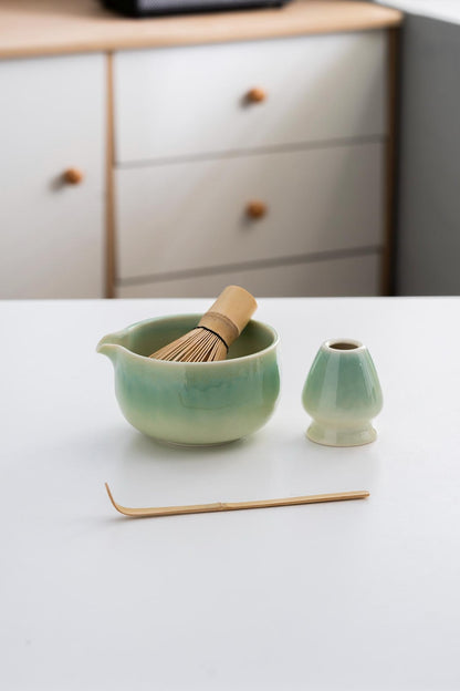 Set de Matcha bleu-vert 450ml