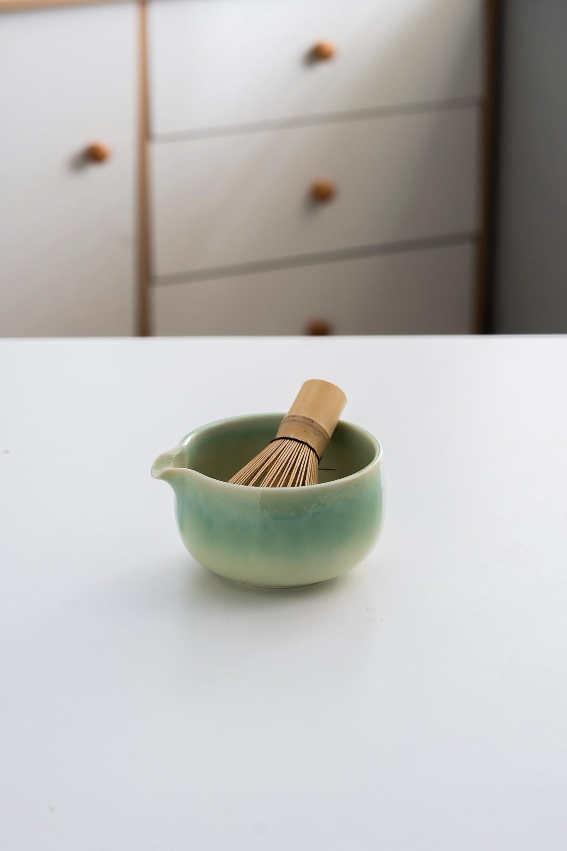 Set de Matcha bleu-vert 450ml
