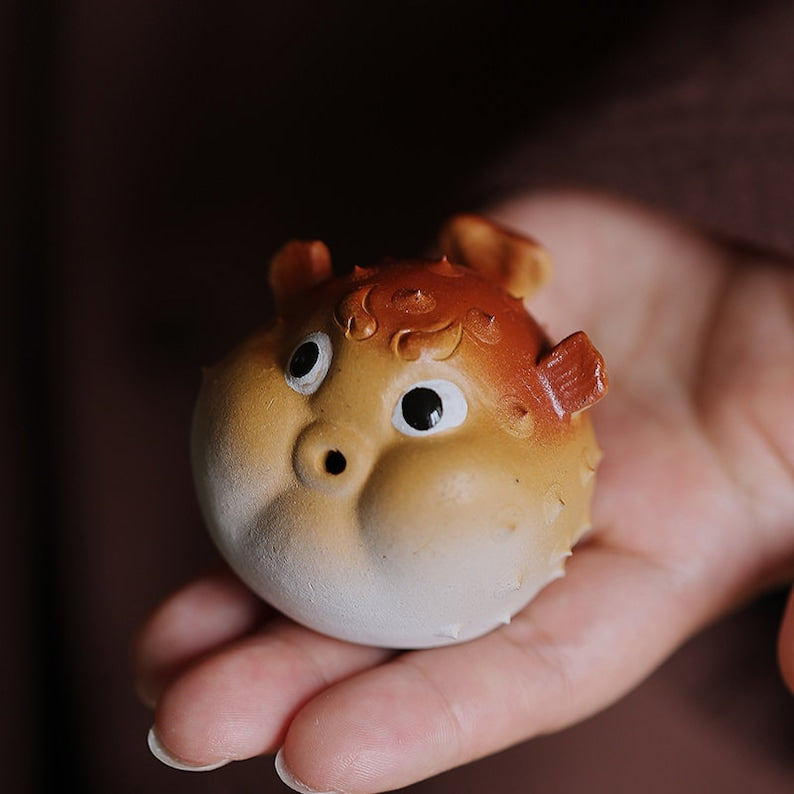 Mascotte de thé â Grenouille argile