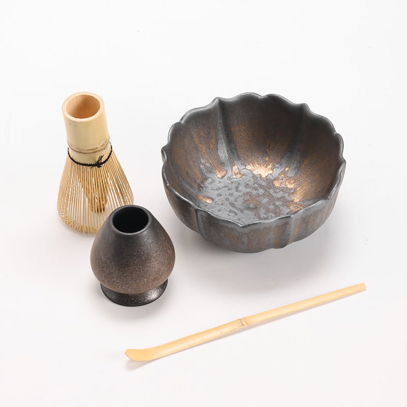 Set Matcha 500ml Céramique Fouet Bambou Support