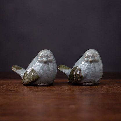 Mascottes de thé 2 oiseaux