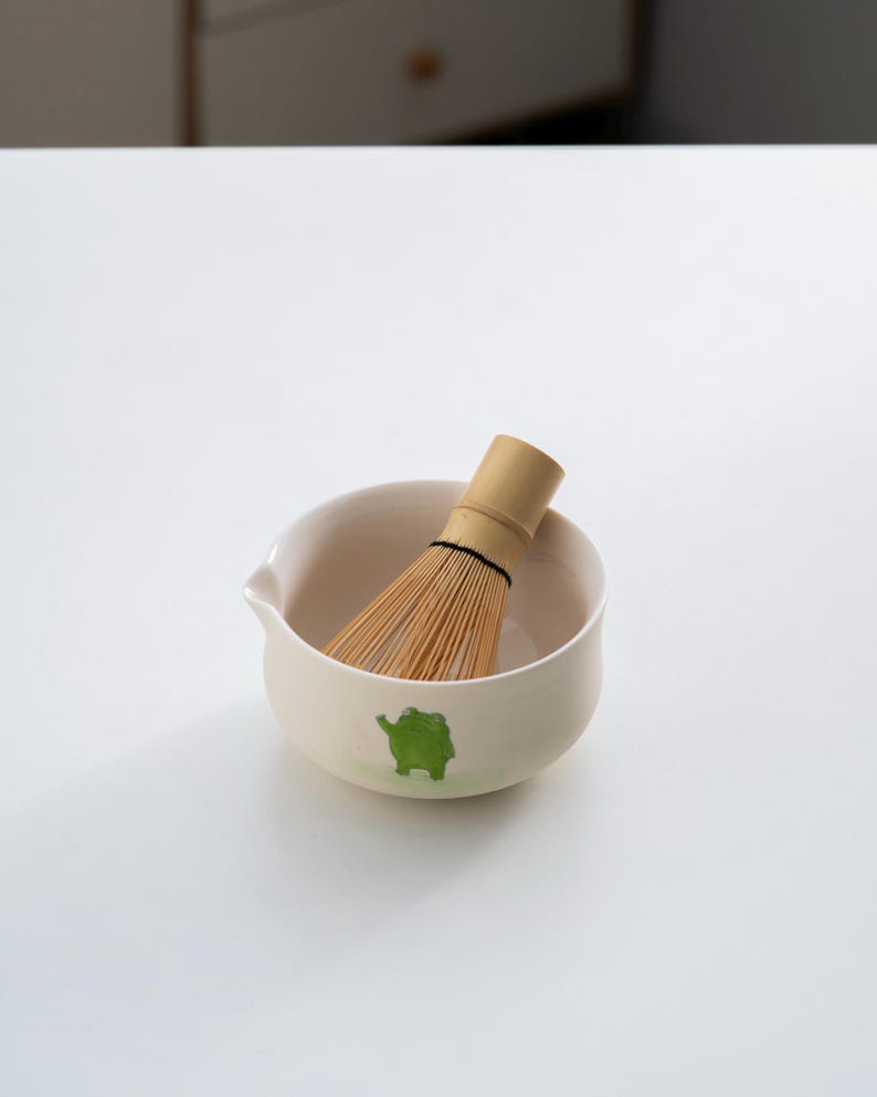 Set Matcha 450ml Bol Céramique Élégant Japonais