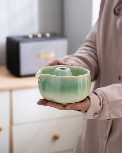 Set de Matcha bleu-vert 450ml