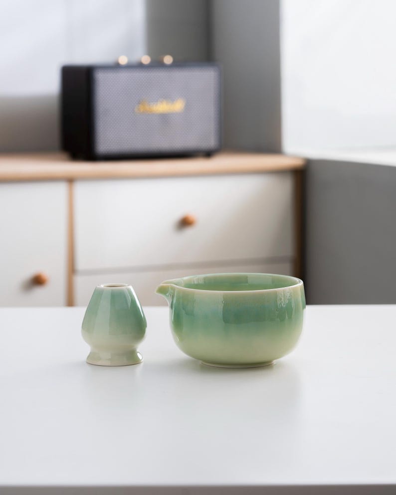 Set de Matcha bleu-vert 450ml