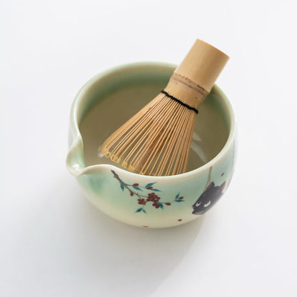 Set de matcha 450ml chat noir sakura